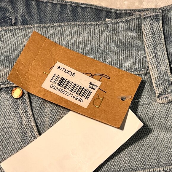 🏷️ Rachel Roy Ladd Boyfriend Carpenter Mid Rise Stone Washed Ripped Jeans Small - Picture 14 of 16